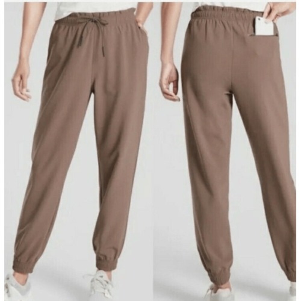 Athleta Metropolis Joggers Women's Size 6 Petite Brown Athleisure Pants